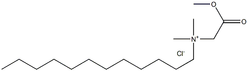 N-Methoxycarbonylmethyl-N,N-dimethyldodecylammonium chloride Structure