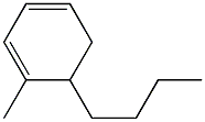 6-Butyl-1-methyl-1,3-cyclohexadiene Structure