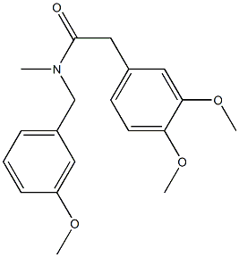 N-Methyl-N-(3-methoxybenzyl)-2-(3,4-dimethoxyphenyl)acetamide Structure