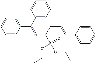[1-(Diphenylmethylene)amino-4-phenyl-3-butenyl]phosphonic acid diethyl ester Structure