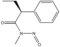 [2S,(+)]-N-Methyl-N-nitroso-2-phenylbutyramide 구조식 이미지