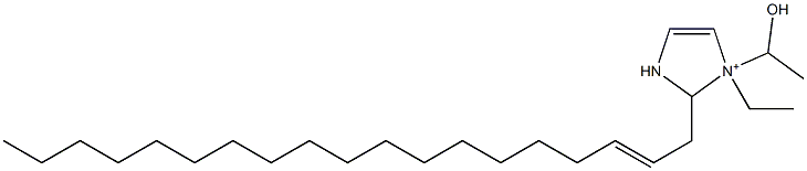 1-Ethyl-1-(1-hydroxyethyl)-2-(2-nonadecenyl)-4-imidazoline-1-ium Structure