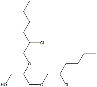 2,3-Bis(2-chlorohexyloxy)-1-propanol 구조식 이미지
