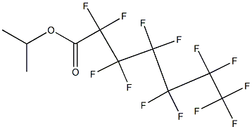 Tridecafluoroheptanoic acid isopropyl ester Structure