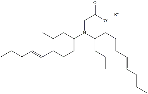 N,N-Di(8-dodecen-4-yl)aminoacetic acid potassium salt Structure