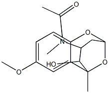 4-[Acetyl(methyl)amino]-8-methoxy-2,6-epoxy-6-methyl-3,4,5,6-tetrahydro-2H-1-benzoxocin-5-ol 구조식 이미지