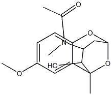 4-[Acetyl(methyl)amino]-8-methoxy-2,6-epoxy-6-methyl-3,4,5,6-tetrahydro-2H-1-benzoxocin-5-ol Structure