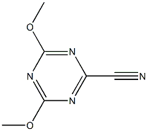 4-Methoxy-6-methoxy-1,3,5-triazine-2-carbonitrile 구조식 이미지