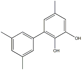 3-(3,5-Dimethylphenyl)-5-methylbenzene-1,2-diol Structure