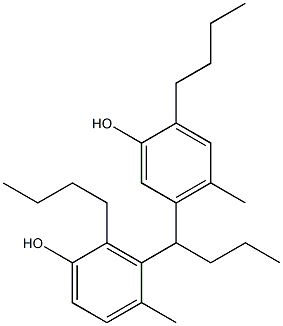 3,5'-Butylidenebis(2-butyl-4-methylphenol) Structure