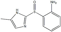 5-Methyl-2-[[2-[amino]phenyl]sulfinyl]-1H-imidazole 구조식 이미지