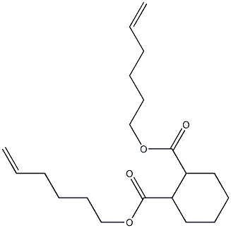 1,2-Cyclohexanedicarboxylic acid bis(5-hexenyl) ester 구조식 이미지