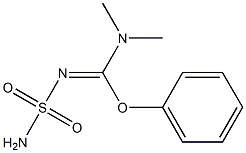 N-Sulfamoyl[phenoxy(dimethylamino)methan]imine Structure