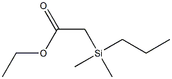 2-[Dimethyl(propyl)silyl]acetic acid ethyl ester Structure