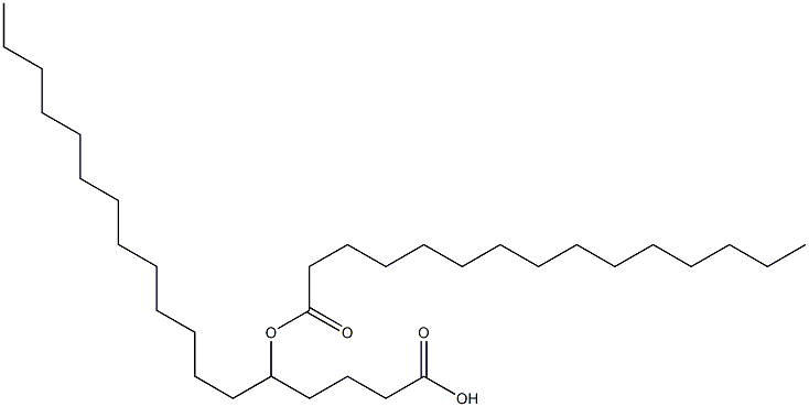 5-Pentadecanoyloxyoctadecanoic acid 구조식 이미지