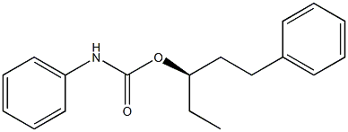 (+)-N-Phenylcarbamic acid (R)-1-phenylpentane-3-yl ester 구조식 이미지