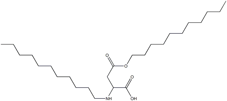 2-Undecylamino-3-(undecyloxycarbonyl)propionic acid 구조식 이미지