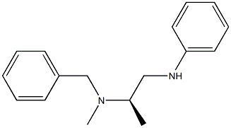 [2R,(+)]-N'-Benzyl-N'-methyl-N-phenyl-1,2-propanediamine Structure