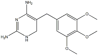 1,6-Dihydro-5-(3,4,5-trimethoxybenzyl)pyrimidine-2,4-diamine Structure