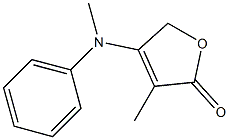 4-[Methyl(phenyl)amino]-3-methyl-2(5H)-furanone Structure