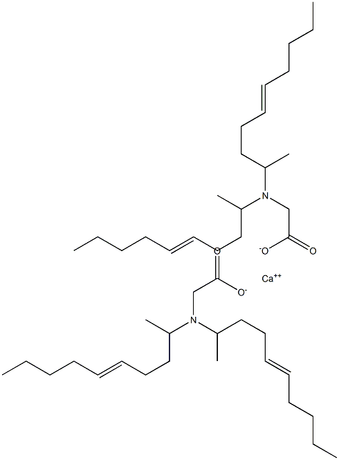 Bis[N,N-di(5-decen-2-yl)aminoacetic acid]calcium salt 구조식 이미지