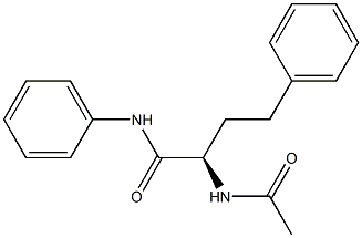 [R,(+)]-2-Acetylamino-4,N-diphenylbutyramide 구조식 이미지