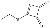 3-(Ethylthio)-3-cyclobutene-1,2-dione Structure