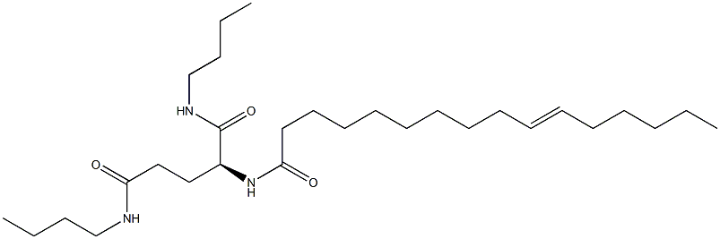 N2-(10-Hexadecenoyl)-N1,N5-dibutylglutaminamide Structure