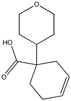 1-(Tetrahydro-2H-pyran-4-yl)-3-cyclohexene-1-carboxylic acid Structure