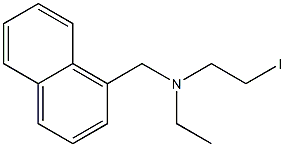 N-(2-Iodoethyl)-N-ethyl-1-naphthalenemethanamine 구조식 이미지