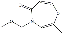 4-Methoxymethyl-2-methyl-1,4-oxazepin-5(4H)-one 구조식 이미지