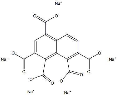 1,2,4,7,8-Naphthalenepentacarboxylic acid pentasodium salt 구조식 이미지