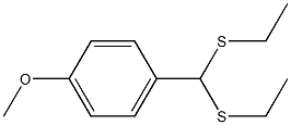 1-Methoxy-4-[bis(ethylthio)methyl]benzene 구조식 이미지