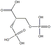 [S,(+)]-2,3-Di(phosphonooxy)propanoic acid Structure