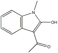 3-Acetyl-1-methyl-1H-indol-2-ol 구조식 이미지