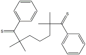 2,2,6,6-Tetramethyl-1,7-diphenylheptane-1,7-dithione 구조식 이미지