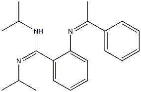 2-(1-Phenylethylideneamino)-N1,N2-diisopropylbenzamidine Structure
