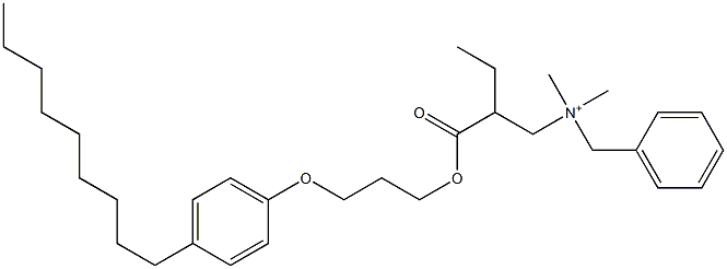 N,N-Dimethyl-N-benzyl-N-[2-[[3-(4-nonylphenyloxy)propyl]oxycarbonyl]butyl]aminium Structure