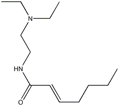 N-[2-(Diethylamino)ethyl]-2-heptenamide Structure