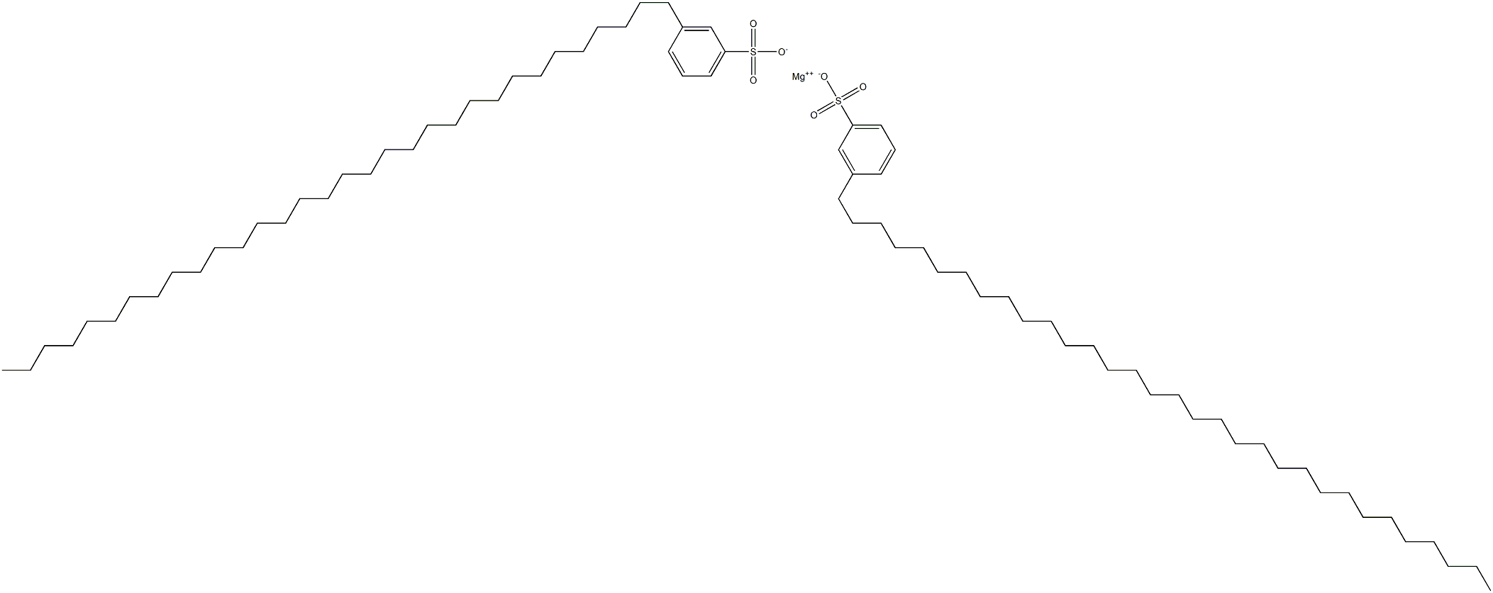 Bis[3-(dotriacontan-1-yl)benzenesulfonic acid]magnesium salt Structure