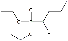 1-Chlorobutylphosphonic acid diethyl ester 구조식 이미지