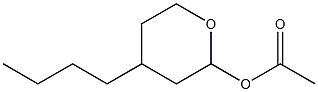 2-Acetyloxy-4-butyltetrahydro-2H-pyran Structure