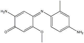 2-Amino-4-[(4-amino-o-tolyl)imino]-5-methoxy-2,5-cyclohexadien-1-one Structure