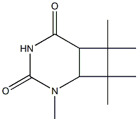 2,7,7,8,8-Pentamethyl-2,4-diazabicyclo[4.2.0]octane-3,5-dione Structure