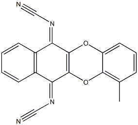 N,N'-Dicyano-1-methylbenzo[b]naphtho[2,3-e][1,4]dioxin-6,11-diimine Structure