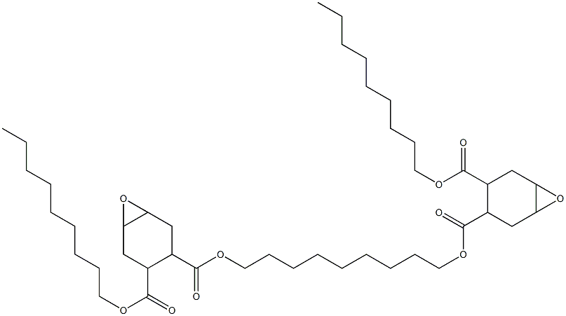 Bis[2-(nonyloxycarbonyl)-4,5-epoxy-1-cyclohexanecarboxylic acid]1,9-nonanediyl ester Structure