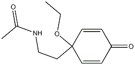 N-[2-(1-Ethoxy-4-oxo-2,5-cyclohexadienyl)ethyl]acetamide 구조식 이미지