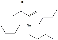 1-(Tributylstannyl)-1-(1-hydroxyethyl)-ethene Structure