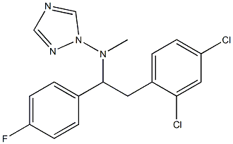 N-Methyl-N-[1-(4-fluorophenyl)-2-(2,4-dichlorophenyl)ethyl]-1H-1,2,4-triazol-1-amine Structure