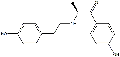(S)-1-(4-Hydroxyphenyl)-2-[[2-(4-hydroxyphenyl)ethyl]amino]-1-propanone Structure